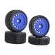 thumbnail image 3 of Juego de 4 llantas con buje, ligero y de fácil instalación. Piezas de repuesto para neumáticos y ruedas RC para coche o camión RC 1/24 (modelo Azul, 3 of 8