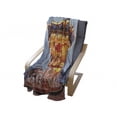 thumbnail image 4 of Carousel Soft Flannel Fleece Blanket, Photo of Vintage Ride on Fair with Horses at Twilight Fun Times Print, Cozy Plush for Indoor and Outdoor Use, 50" x 70", Marigold and Blue Grey, by Ambesonne, 4 of 6