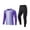Purple, variant on Kids Goalkeeper Uniform, Multicolor Long Sleeve Football Training Set, Soccer Goalie Jersey & Pants For Boys & Girls Yellow 11-12 Years