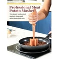 thumbnail image 4 of Premium Meat Chopper - Hamburger Smash, ana Non-Stick Masher With Nylon Mash, Fork & Mix Chop, 4 of 6