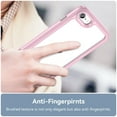 thumbnail image 4 of Allytech for iPhone SE 2022, iPhone SE 2020, iPhone 8, iPhone 7 Rugged Case Heavy Duty Crystal Clear Transparent Cover, Pink, 4 of 6