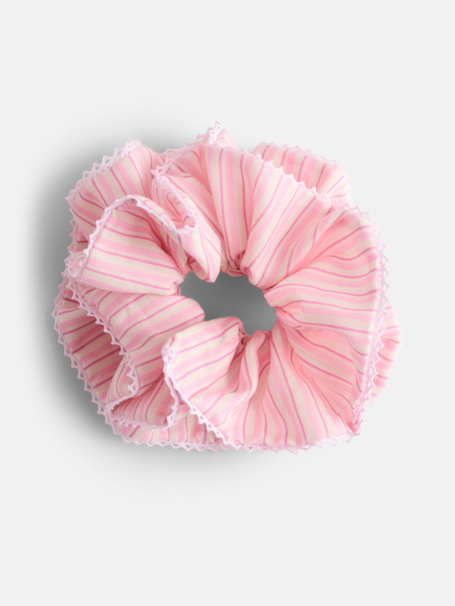 No Boundaries Quilted Pouch with Hair Scrunchie Set, 2-Piece, Women's, Pink Floral