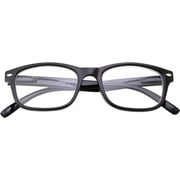 Multi Focus Progressive Reading Glasses 3 Powers in 1 Reader for Men and Women (Black, 1.00)