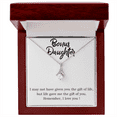 thumbnail image 4 of To My Stepdaughter Bonus Daughter Alluring Ribbon Necklace Message Card, 4 of 20