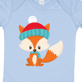 thumbnail image 4 of Inktastic Winter Fox, Cute Fox, Fox with Hat, Fox with Scarf Boys or Girls Baby Bodysuit, 4 of 5