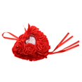 thumbnail image 3 of De Imitación en apariencia De Bowknot Novia Flor Almohada Encaje Boda Decoración rojo, 3 of 7