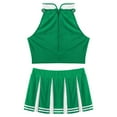 thumbnail image 5 of Alvivi Women Cheerleading Costume Uniform Outfit Crop Top+Mini Pleated Skirt, 5 of 6