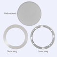 thumbnail image 2 of Ceiling Speaker Grille, 4-Inch Embedded Audio Speaker Grille(Silver), 2 of 5