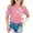 Pink, variant on Rhuody Girl Easter T Shirts Crewneck Tee Short Sleeve Tops Bunny Graphic Shirts Elegant Clothes 10-11 Years White