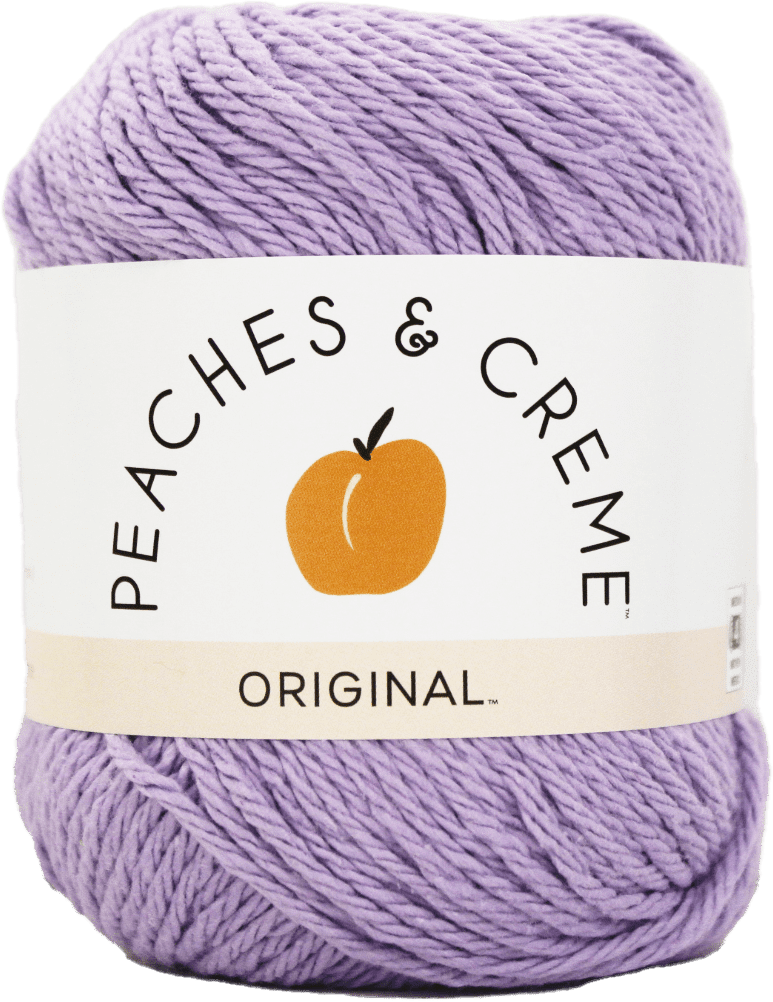 (2 pack) Peaches & Crème Cotton, Soft Violet, 2.5 oz