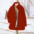 thumbnail image 1 of New Cardigan Button Down Coat Solid Color Cardigan Hoodie Fleece Coat, 1 of 4