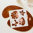 thumbnail image 3 of GOOHOCHY Reusable Painting Stencils for DIY Crafts Made of Durable PET Material White Color Fits Most Flat Surfaces 9pcs, 3 of 8