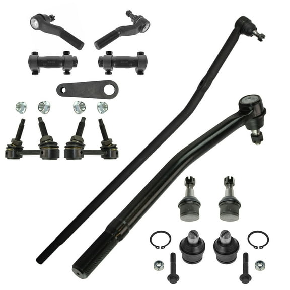 TRQ Front Ball Joints & Tie Rods Fits 2008-2014 Ford E-150 E-250 2008-2019 E-350 PSA30433