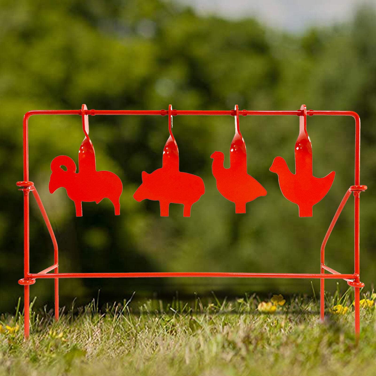 ATFLBOX BB Gun Target Animal Silhouette Heavy Metal Spinning Pellet Airsoft Shooting Target for Outdoor, Rated for .177 .20 Caliber