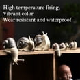 thumbnail image 4 of SDFGTstore Cute Snail Pottery Statue Figurine Ceramics Craft for Indoor and Outdoor Decors, 4 of 21