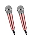 thumbnail image 2 of EeaseCA 2 Pcs Microphone Mobile K Song Microphone National K Bar de Chant Microphone Artefact de Chanson Microphone de Cellulaire Mini Microphone (Or Rose, Type Aléatoire), 2 of 8