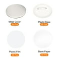 thumbnail image 3 of Uxcell Blank Button Making Supplies 50Pcs Round Badge Parts for Button Maker Machine 2.26 inch, 3 of 5