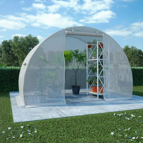 vidaXL Greenhouse 48.4 ft² 118.1"x59.1"x78.7"