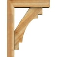 thumbnail image 3 of Ekena Millwork 6"W x 24"D x 32"H Merced Block Rough Sawn Bracket w/ Offset Brace, Western Red Cedar, 3 of 25