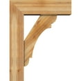 thumbnail image 3 of Ekena Millwork 8"W x 26"D x 34"H Olympic Block Rough Sawn Bracket w/ Offset Brace, Western Red Cedar, 3 of 25