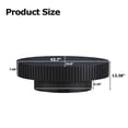 thumbnail image 2 of HIUU Round Coffee Table for Living Room (Matt Black),Fluted Coffee Table, 2 of 8