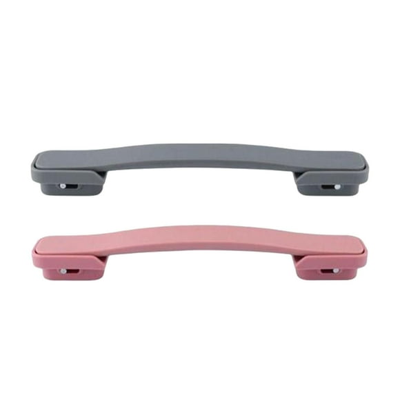 Milaget 2Pieces Suitcase Handle Portable Carrying Grip Pull Handle Spare Accessories Gray and Pink