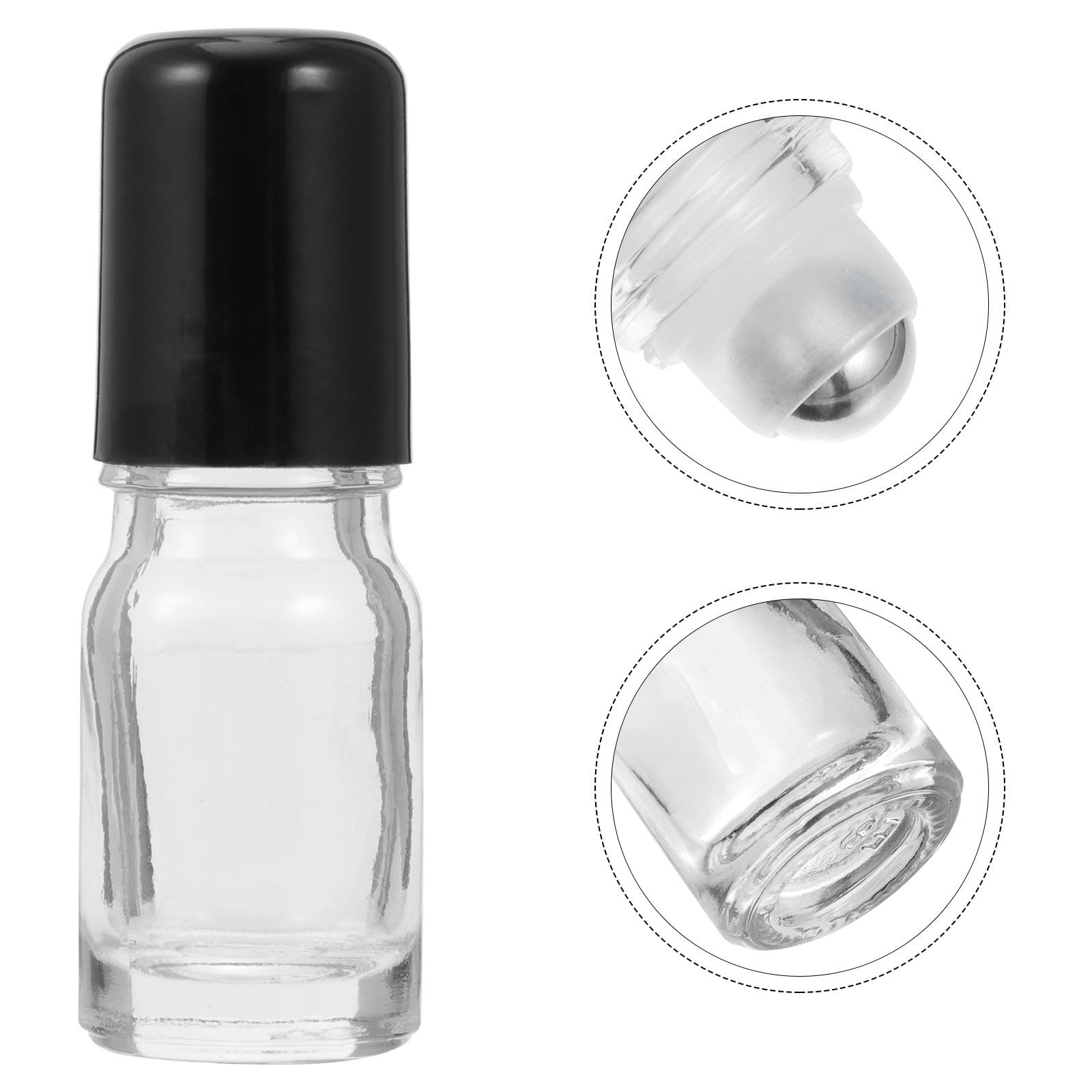 TAILTOSS 25pcs Reusable Bottles Common Material Glass for Custom Blending Women Skincare