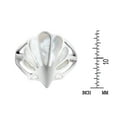 thumbnail image 3 of Majestic Ocean's Seashell Motif Mother of Pearl Inlay Sterling Silver Ring-9, 3 of 5
