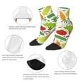 thumbnail image 6 of Bingfone Cartoon Vegetables Design Patterned Men'S Women'S Casual Cotton Socks, 6 of 9