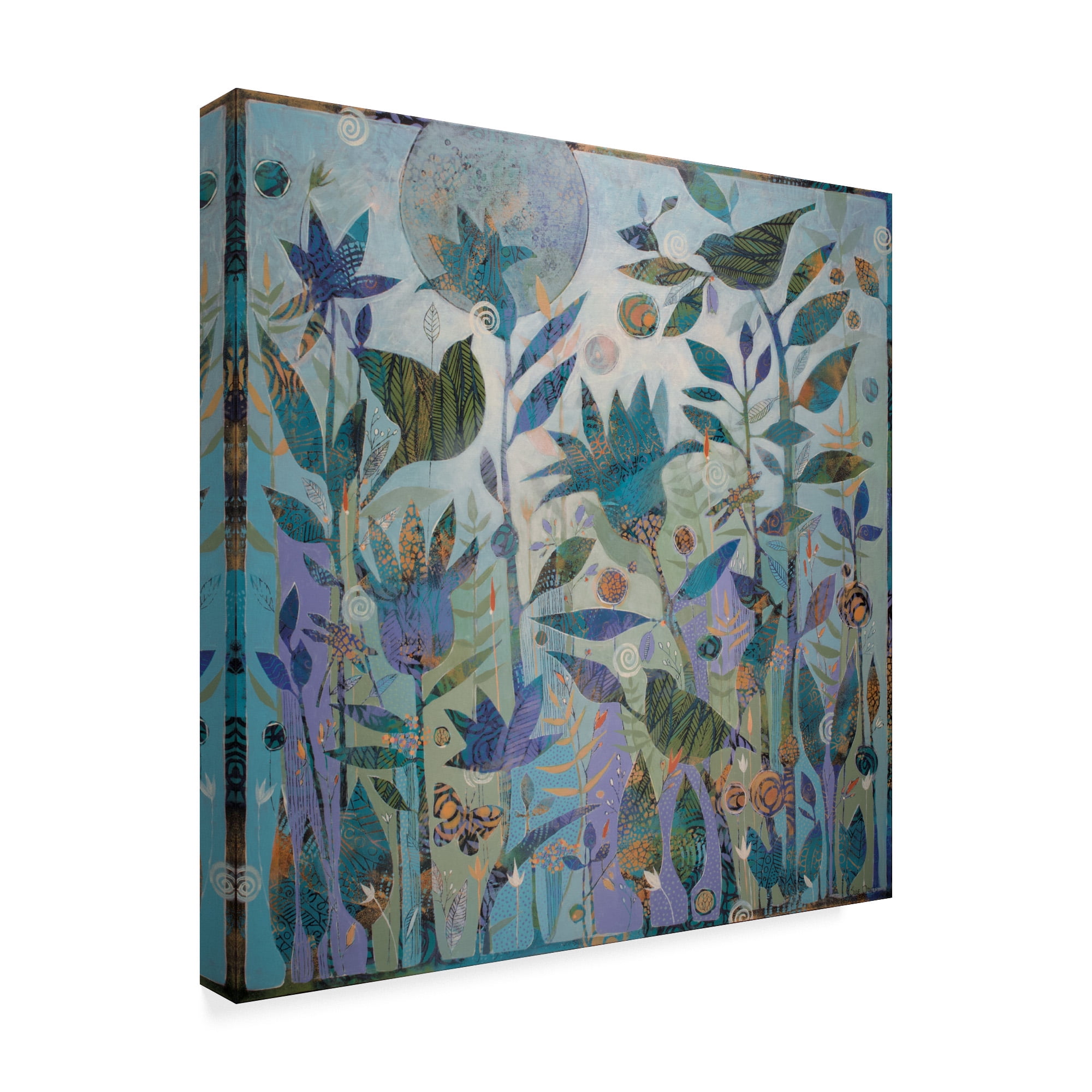 Trademark Fine Art 'Moon Garden' Canvas Art by Sue Davis
