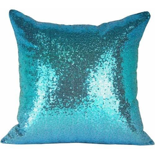 Better Homes and Gardens Teal Ombre Sequin Pillow