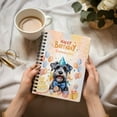 thumbnail image 3 of Watercolor Schnauzer Happy Birthday Celebration Balloons Gift Party Spiral Bound Journal Miniature Schnauzer Dog Lover 5x7in Spiral Notebook - 00028, 3 of 5