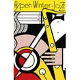 thumbnail image 2 of Vintage Apple Collection 13x18 White Modern Wood Framed Museum Art Print Titled - Apen Winter Jazz, 2 of 4