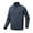 A Dark Blue, variant on Men's High Stretch Fleece Jacket Fall Winter Warm Jacket Coat Long Sleeve Stand Collar Zip Up Hooded Jacket Solid Zip Pocket Running Workout Jacket Gray M
