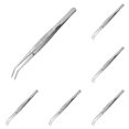 thumbnail image 1 of Pinces en Acier Inoxydable, Pinces à Machine à Coudre Multifonctions à Pointe Courbée Dentelée pour Réparation Artisanale, Machine à Coudre, Outils de Bijoux 1/2/3/4/5/6 Pcs, 1 of 8