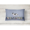 thumbnail image 2 of Carolines Treasures BB5545PW1216 French Bulldog Welcome Canvas Fabric Decorative Pillow, 2 of 3