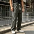 thumbnail image 6 of Rvwovn Men's Thermal Fleece Jogger Pants, Relaxed Fit Thicken Winter Sweatpants with Pockets, 6 of 7