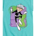 thumbnail image 3 of Danny Phantom - Danny Phantom Jumping - Girls Fitted Short Sleeve Graphic T-Shirt, 3 of 5