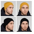 thumbnail image 6 of Stromguard Men Women Knit Skully Beanie Hat Ski Cap Cuff Slouchy Plain Solid Warm Winter - Neon Green, 6 of 8
