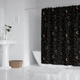 thumbnail image 2 of Black Celestial Cloud Pattern Shower Curtain 84"x72" ,Bathroom Decorative Shower Curtains Set with 12 Hooks,Modern Waterproof Washable Shower Curtain, 2 of 6