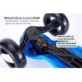 thumbnail image 3 of HighTech Mega GlideKick 3-Wheel Foldable Scooter With Lightup Wheels & Extendable T-Bar - Blue, 3 of 8