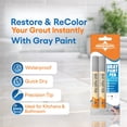 thumbnail image 3 of Groutastic Marcador para juntas 2 unidades gris, retoque impermeable, 3 of 7