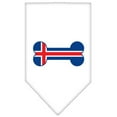 thumbnail image 4 of Pet and Dog Bandana Screen Printed, "Bone Shaped Iceland Flag", 4 of 10