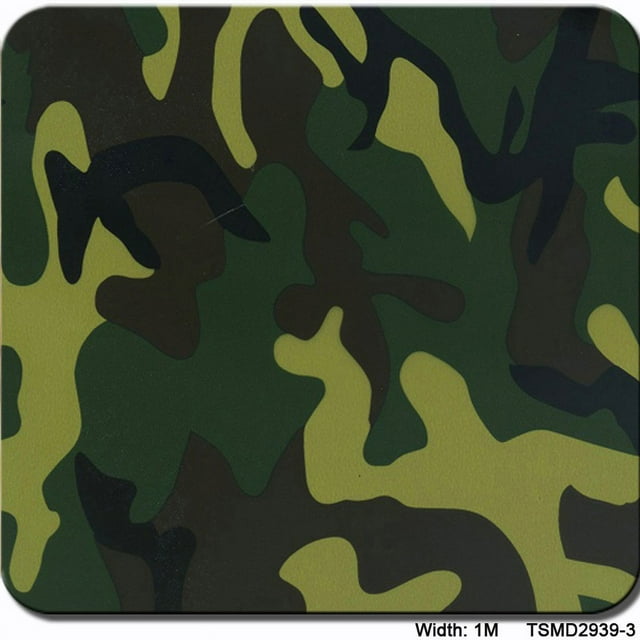 Film Hydrographique, Film d'Impression par Transfert d'Eau - Film Hydrographique à Trempage - Motif Camouflage - Haute Résolution, Film Hydrographique Graphique 1,0 Mètres Multicolore en Option, Facile à Utiliser
