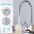 thumbnail image 4 of Aireador de grifos, Grifo de filtro de aireador giratorio 360 con 2 modos de pulverización, accesorios de descalcificación antisalpicaduras para fregadero de cocina de baño, Saving-fm22 de agua Feliz Sencillez, 4 of 4
