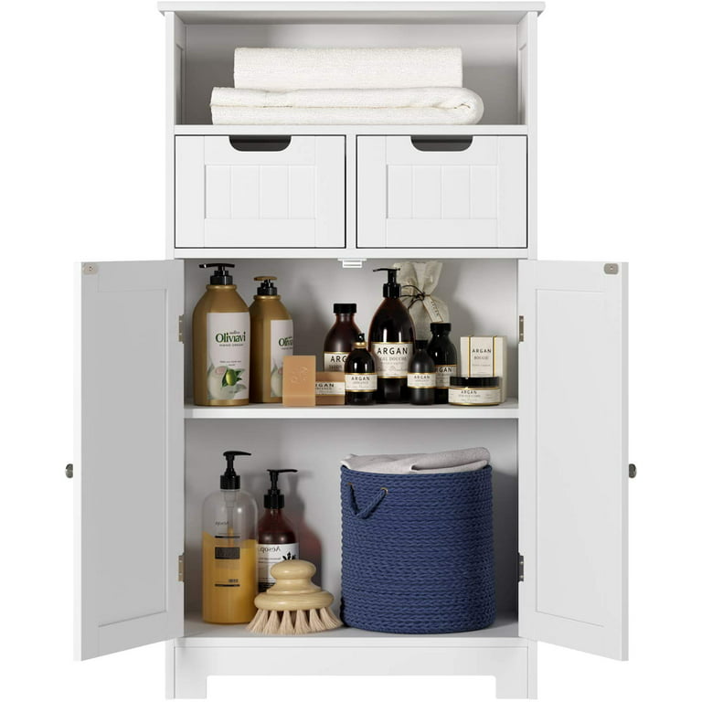 Tangkula Bathroom Storage Cabinet, 63 Inch Tall Narrow Storage