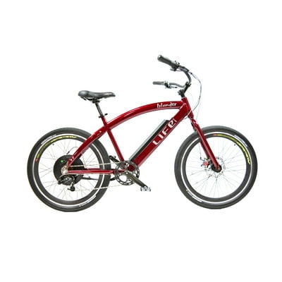 Islander 400 Beach Cruiser Electric Bike Burgundy Metallic Color in Bahrain at BHD 1221 Rating 5