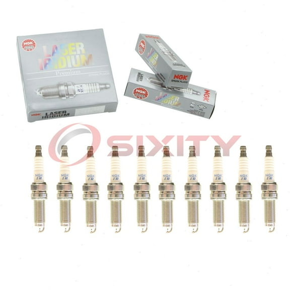 10 pc NGK 95350 Laser Iridium Spark Plugs for 12290-R9P -A010-M1 12290-R9P -A010M1 12290-R9P-A01 12290-R9P-A010-M1 Ignition Wire Secondary