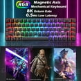 thumbnail image 2 of Magnetic Axis Gaming Mechanical Keyboard RGB Backlight 8K Return Rate Hot Swap switch Custom Key Range E-Sport Game keyboards, 2 of 9
