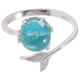 thumbnail image 3 of Exquisito anillo de sirena, anillos de dedo frescos, accesorio de apertura ajustable para mujer, dama y niña, 3 of 7